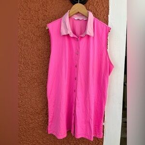 Lady Hagen Lightweight Pink Golf Tank Top- Size Large